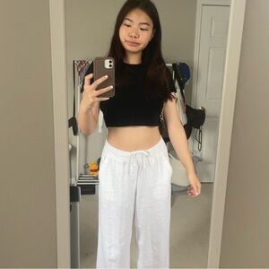 ZARA black cropped tee